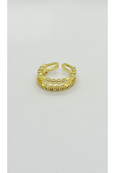 ndjewelry Gold Chain Joint Ring
