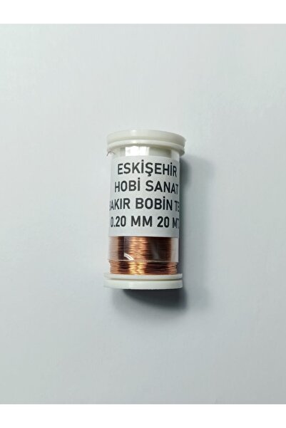 Eskişehir hobi sanat 0.20 Mm 20 Metre Emaye Kaplı Bakır Bobin Teli 0.2 Mm