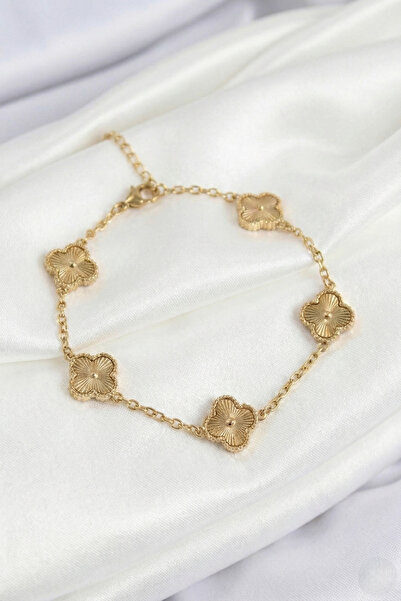 özgül takı ve tasarım سوار نسائي من الفولاذ المقاوم للصدأ بلون برونزي طراز يونكا