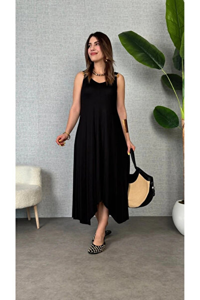 freedom store Rochie de damă cu decupaj asimetric din țesătură cu clopoței