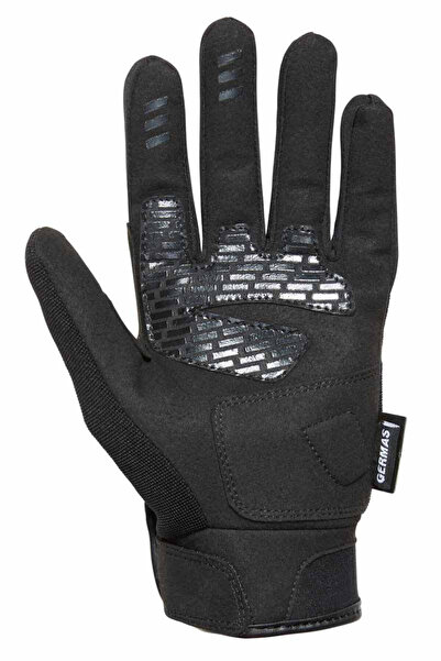 GMS JETCITY GERMAS Motosiklet eldiven EN13594 BLACK