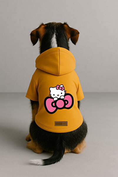 Monopetz Printed Dog and Cat Clothing & Dress with Fleece Inside - Yellow Col...