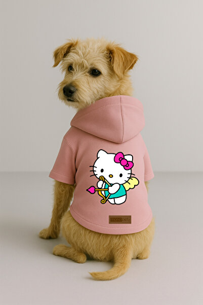 Monopetz Printed Inside Fleece Dog and Cat Clothing & Dress - Pink Color K Ho...