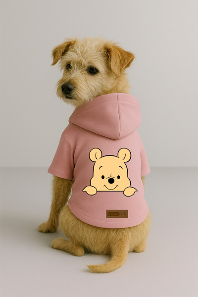 Monopetz Printed Dog and Cat Clothing & Dress with Fleece Inside - Pink Color...