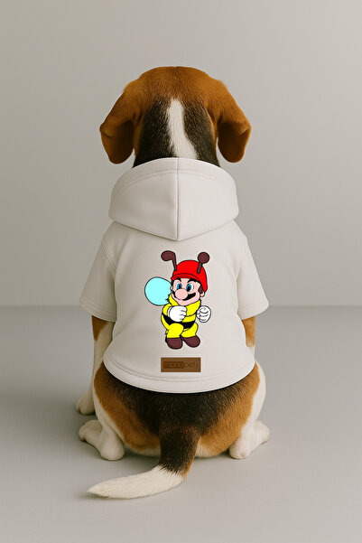 Monopetz Printed Inside Fleece Dog and Cat Clothing & Dress - White Color K H...