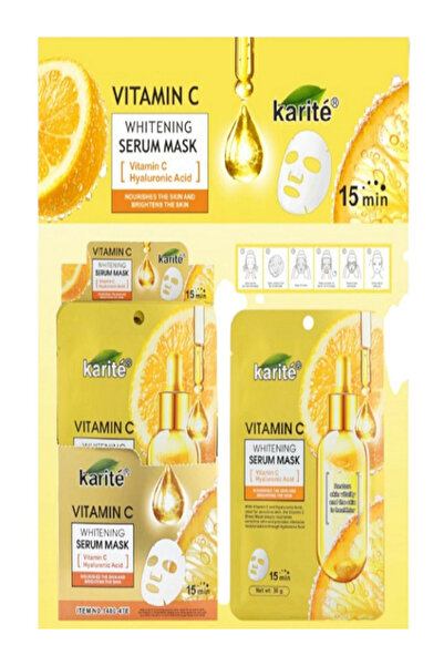 kiss beauty Karite Yüz Maskesi Vitamin C Whitening Serum Mask - Vitamin C She...