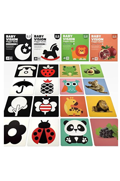 ZimbaShop Cărți vizuale pentru bebeluși 0-36 luni