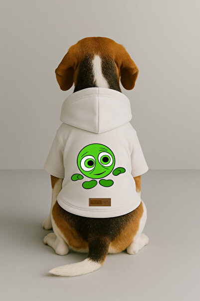Monopetz Printed Dog and Cat Outfit & Dress with Fleece Inside - White Color ...