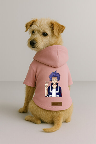 Monopetz Printed Inside Fleece Dog and Cat Clothing & Dress - Pink Color K Ho...