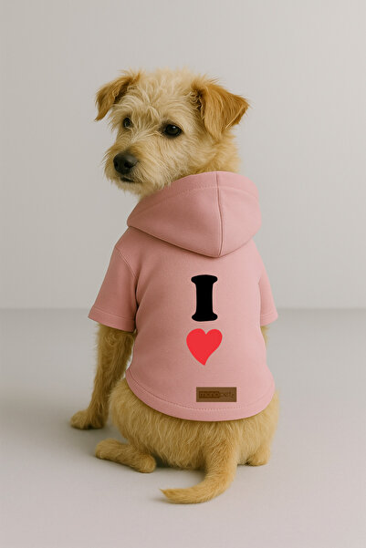 Monopetz Printed Dog and Cat Clothing & Dress with Fleece Inside - Pink Color...