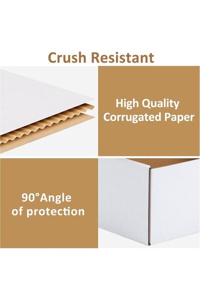 Generic Corrugated Cardboard Shipping Boxes Pack of 20 Mailer Boxes for Packaging Storage White 29x22x10