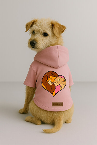 Monopetz Printed Dog and Cat Clothing & Dress with Fleece Inside - Pink Color...