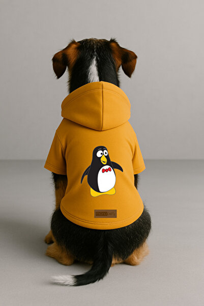 Monopetz Printed Dog and Cat Clothing & Dress with Fleece Inside - Yellow Col...