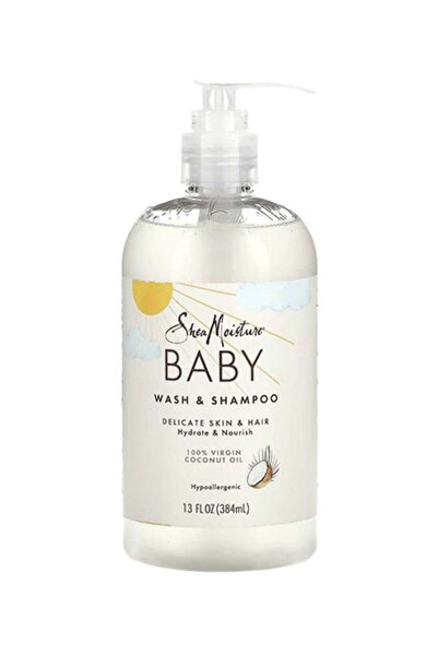 Generic شامبو وغسول شيا مويستشر بزيت جوز الهند الخام للأطفال، 13 أونصة / عبوة...