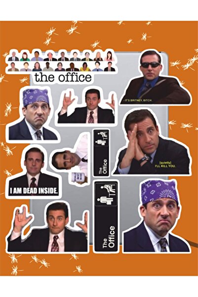 hediyenebak The Office Seri 5 Sticker Seti | Laptop Ajanda Notebook Tablet Te...