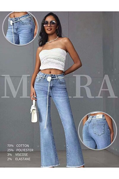 DENRA Flared jeans with glitter