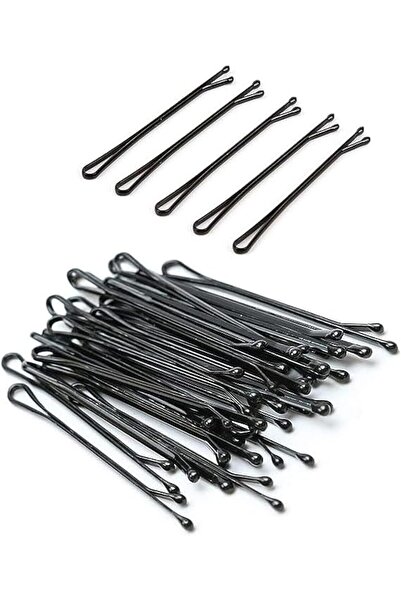 Other دبابيس شعر كبيرة مع علبة بلاستيكية، سوداء — قوية وخالية من الألم - عبوة...