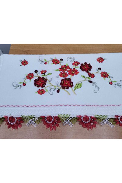 Firdevs moda çeyiz Çeyizlik İğne Oyalı Kadife Havlu