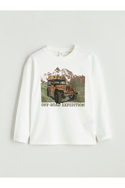 LC Waikiki Lcw Kids Car Printed Boys' T-Shirt