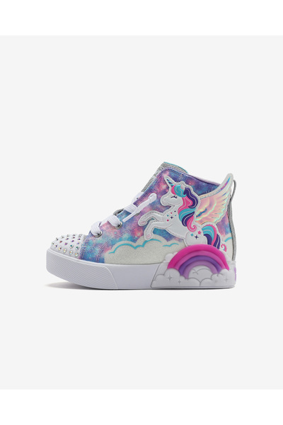 SKECHERS Twinkle magic little girl's purple light-up sneakers 314325n lvmt