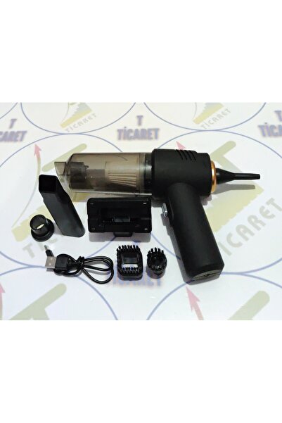 Carub Şarjlı Oto Süpürge - 60W Motor Gücü - Emiş ve Üfleme Özellikli