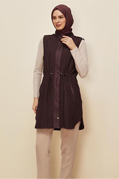 Alvina Belden Ruched Jacquard Vest 46169