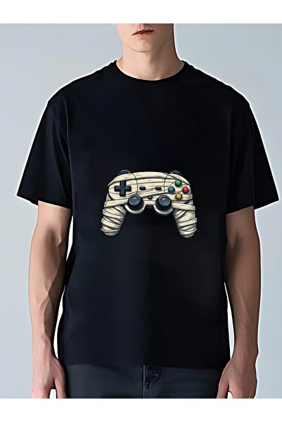MIXSNOW تي شيرت رجالي كبير الحجم برقبة مستديرة: Mummy Game Controller - 100٪ ...