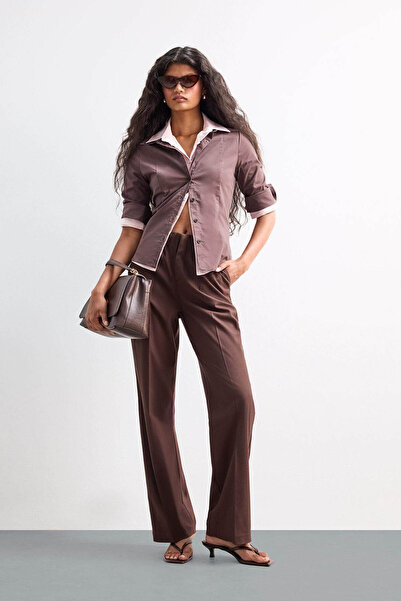 DeFacto Gerade geschnittene Hose mit Taschendetail, normaler Taille und gerad...