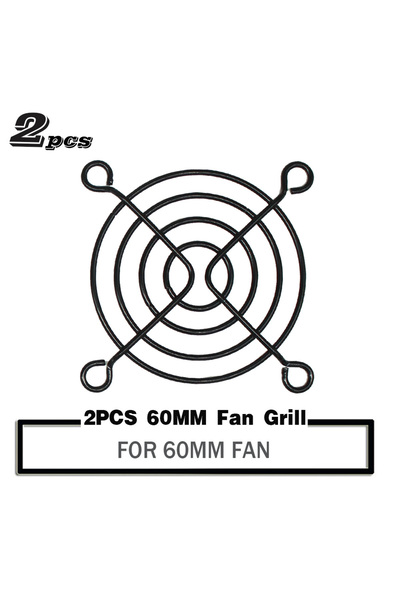 choice2 2 قطعة 60 مم LDPCSJ 2 قطعة 60 مم 120 مم 140 مم شبكات مروحة شبكة معدنية واقية للأصابع شبكة واقية لمروحة