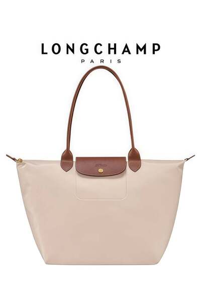 Generic Longchamp Medium Tote Bag for Women, Foldable Bag With Zipper Shoulder Bag, Handbag for Travel, Work