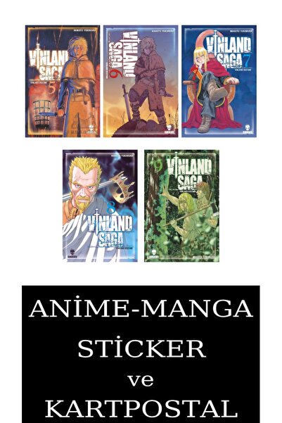 Kurukafa Yayınevi Vinland Saga 5-6-7-8-9 Manga Seti (5 KİTAP) / Anime-Manga S...