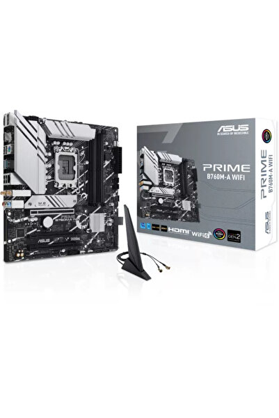 ASUS Placa de baza PRIME B760M-A WIFI DDR5 Intel B760 Socket 1700 mATX