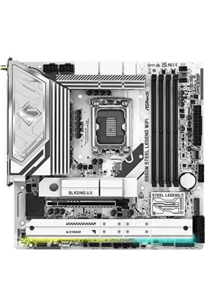 ASROCK B860M STEEL LEGEND WIFI LGA1851 4xDDR5 256GB Micro-ATX RGB motherboard