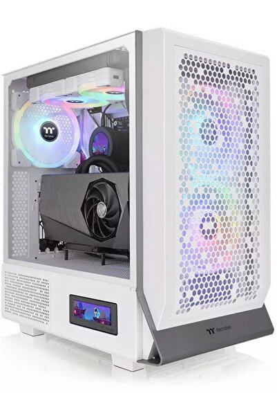 THERMALTAKE Carcasa Ceres 300 TG ARGB Middle Tower fara sursa ATX (Alb)