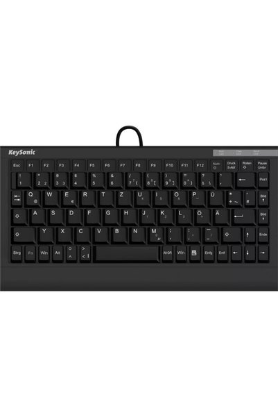KeySonic Πληκτρολόγιο ACK-595C+ US, USB, Διάταξη US, Μαύρο