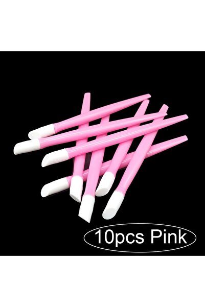 Choice5 10 قطع وردية 50/10 قطع/لوت قابلة لإعادة الاستخدام مزدوجة الرأس بلاستيكية أظافر دفع الجلد الميت أطراف منظف إزالة باديكير