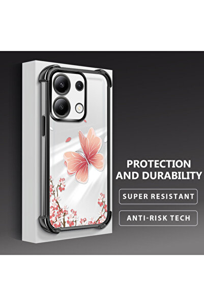 Hontinga حافظة هاتف شفافة من السيليكون الناعم متوافقة مع هاتف Xiaomi Redmi No...