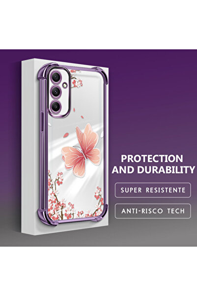 Hontinga حافظة هاتف شفافة من السيليكون الناعم متوافقة مع هاتف سامسونج جالاكسي...