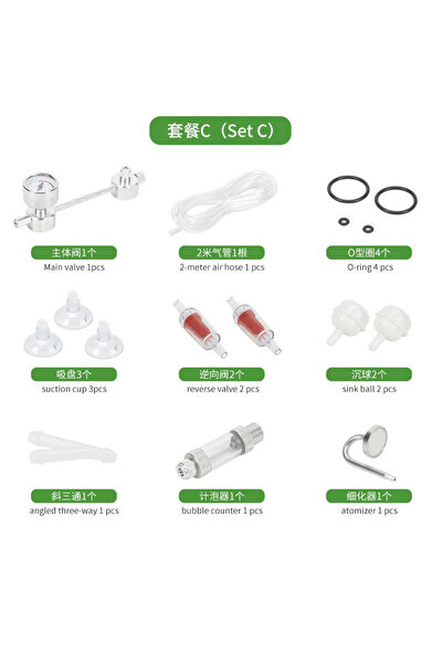 Choice3 Package C ZRDR Aquarium DIY CO2 generator system kit CO2 generator, b...