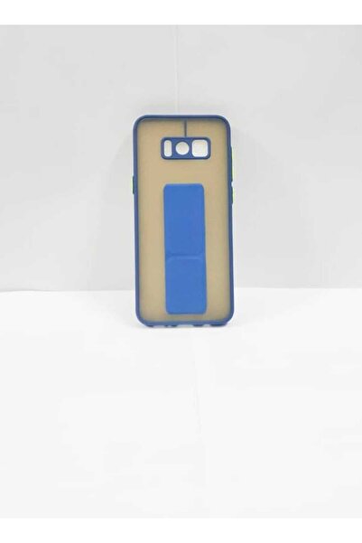 Generic Case Cover With Magnetic Hand Grip For Samsung Galaxy S8 Plus Clear/Blue