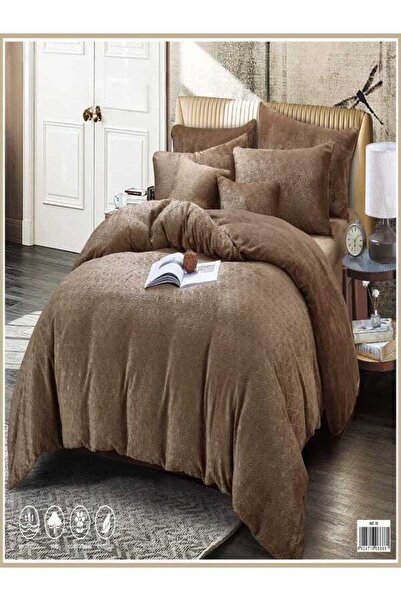 BEC29 طقم لحاف مخملي شتوي فاخر (مقاس 240x260 سم)