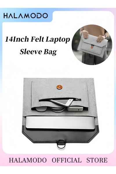 HALAMODO حقيبة حافظة للكمبيوتر المحمول من الفيلت تناسب أجهزة الكمبيوتر المحمو...