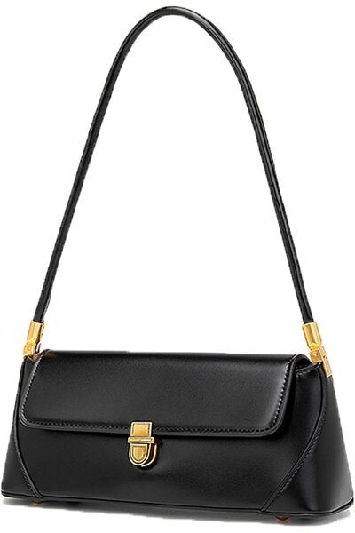 Jeehan Small Shoulder Bag for Women - PU Leather Mini Tote with Buckle Closure