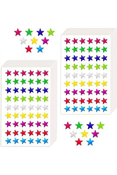 Generic 2700 Pcs Colorful Foil Star Stickers - Small Self-Adhesive Reward Stickers