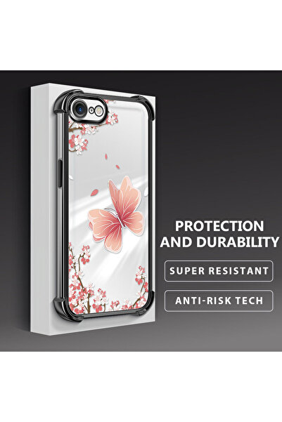 Hontinga حافظة هاتف شفافة من السيليكون الناعم متوافقة مع هاتف iPhone 7/8/SE 2...