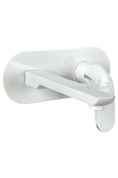 Laveo BAZ 622P Ενσωματωμένη λευκή βρύση νιπτήρα με κουτί διανομής