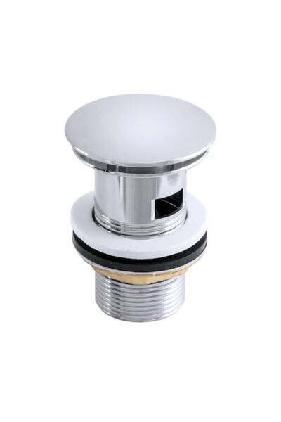 Spis Design Robinet de scurgere lavoar cu preaplin, dop rotund, cromat