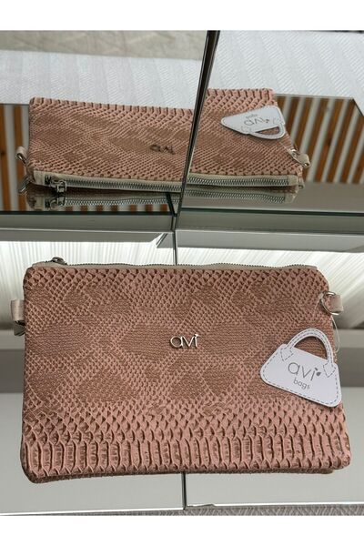 JASECO Parlak Rugan Clutch Çanta