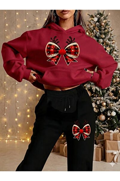 PENTHİLUS Unisex 3 Thread K Hooded Tracksuit Set-Ş Fleece-Lined Tracksuit Set