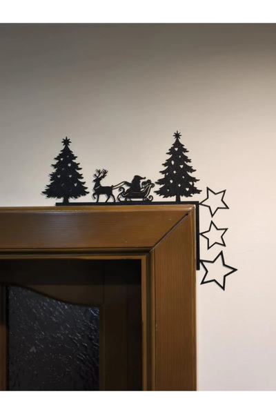 Plasfire Новогодишна украса за врата Черна